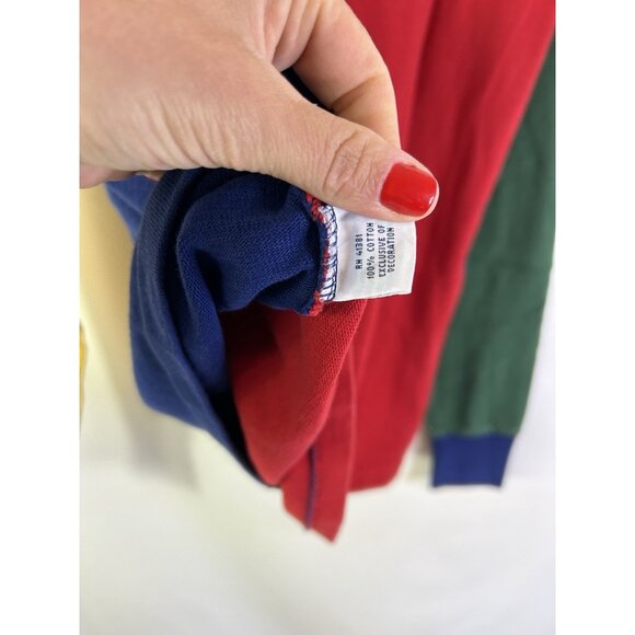 Polo Ralph Lauren Rainbow Color Block Monogram Crest Polo Shirt - Picture 7 of 7